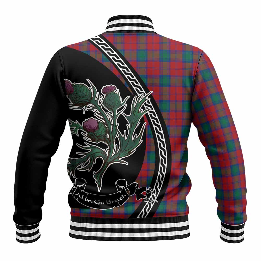 Fotheringham (Fotheringhame) Family Crest Tartan Baseball Jacket Alba Thistle Inspired - Tartan Vibes Clothing