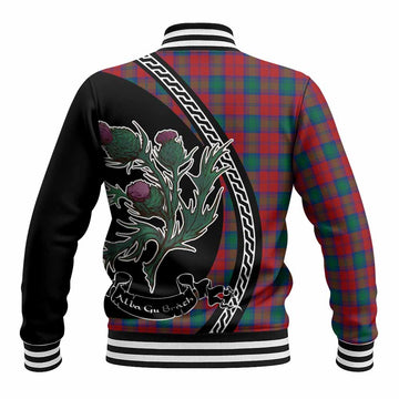 Fotheringham (Fotheringhame) Family Crest Tartan Baseball Jacket Alba Thistle Inspired