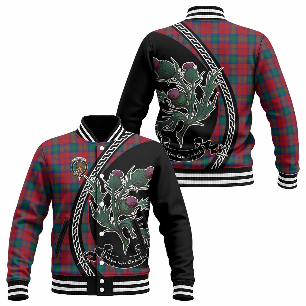 Fotheringham (Fotheringhame) Family Crest Tartan Baseball Jacket Alba Thistle Inspired - Tartan Vibes Clothing