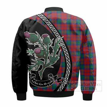 Fotheringham (Fotheringhame) Family Crest Tartan Bomber Jacket Alba Thistle Inspired