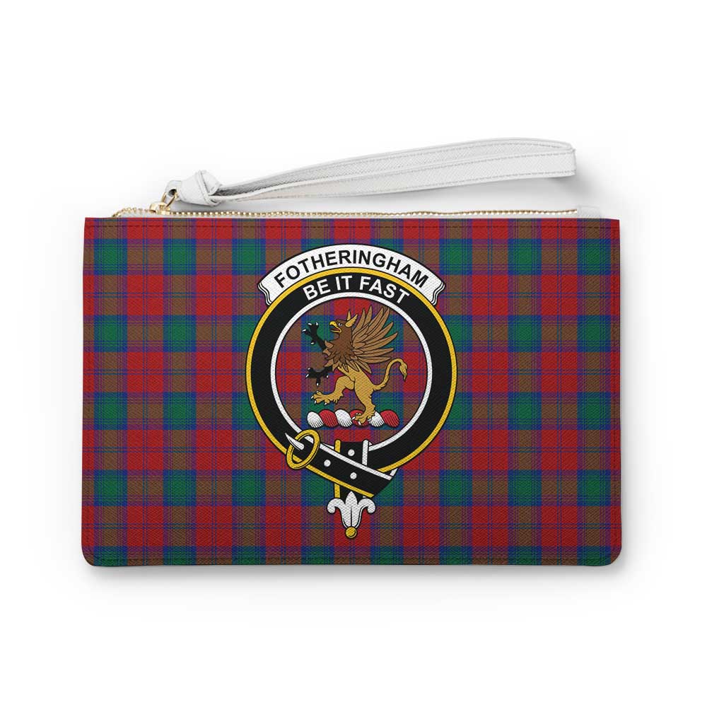 Tartan Vibes Clothing Fotheringham (Fotheringhame) Family Crest Tartan Clutch Bag