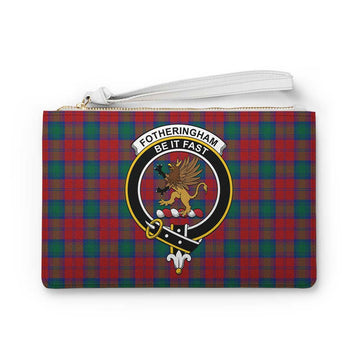 Tartan Vibes Clothing Fotheringham (Fotheringhame) Family Crest Tartan Clutch Bag