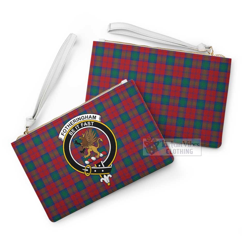 Tartan Vibes Clothing Fotheringham (Fotheringhame) Family Crest Tartan Clutch Bag