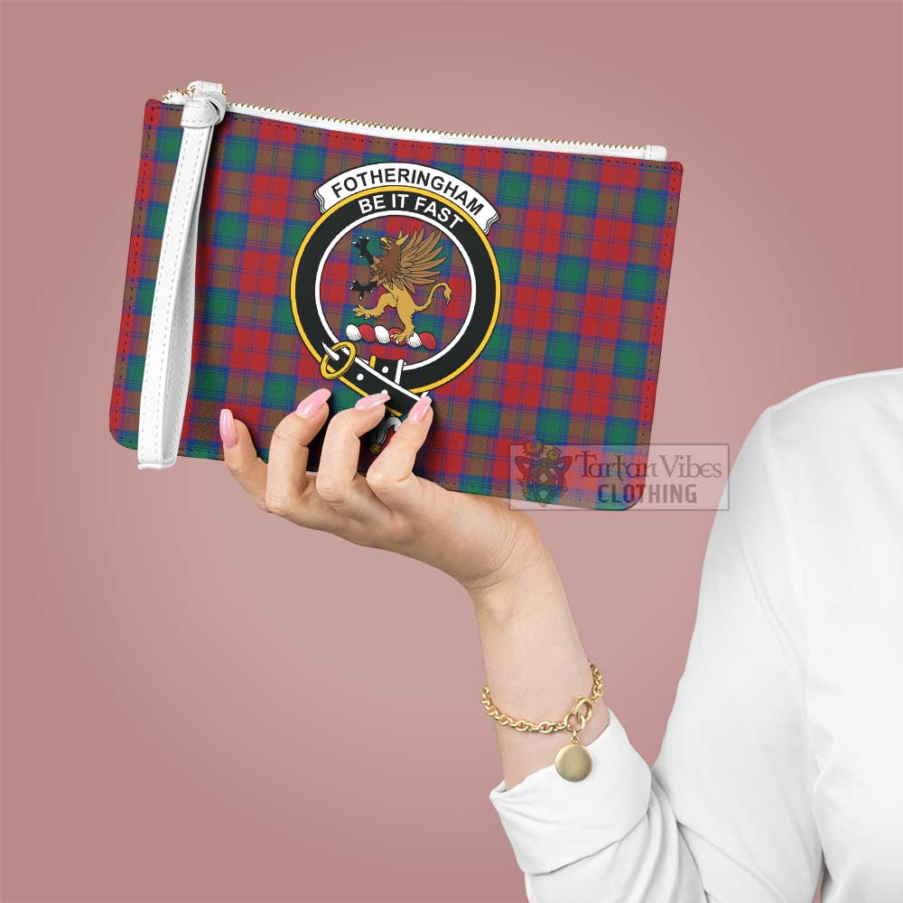 Tartan Vibes Clothing Fotheringham (Fotheringhame) Family Crest Tartan Clutch Bag