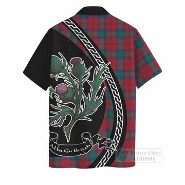 Fotheringham (Fotheringhame) Family Crest Tartan Hawaiian Shirt Alba Thistle Inspired - Tartan Vibes Clothing
