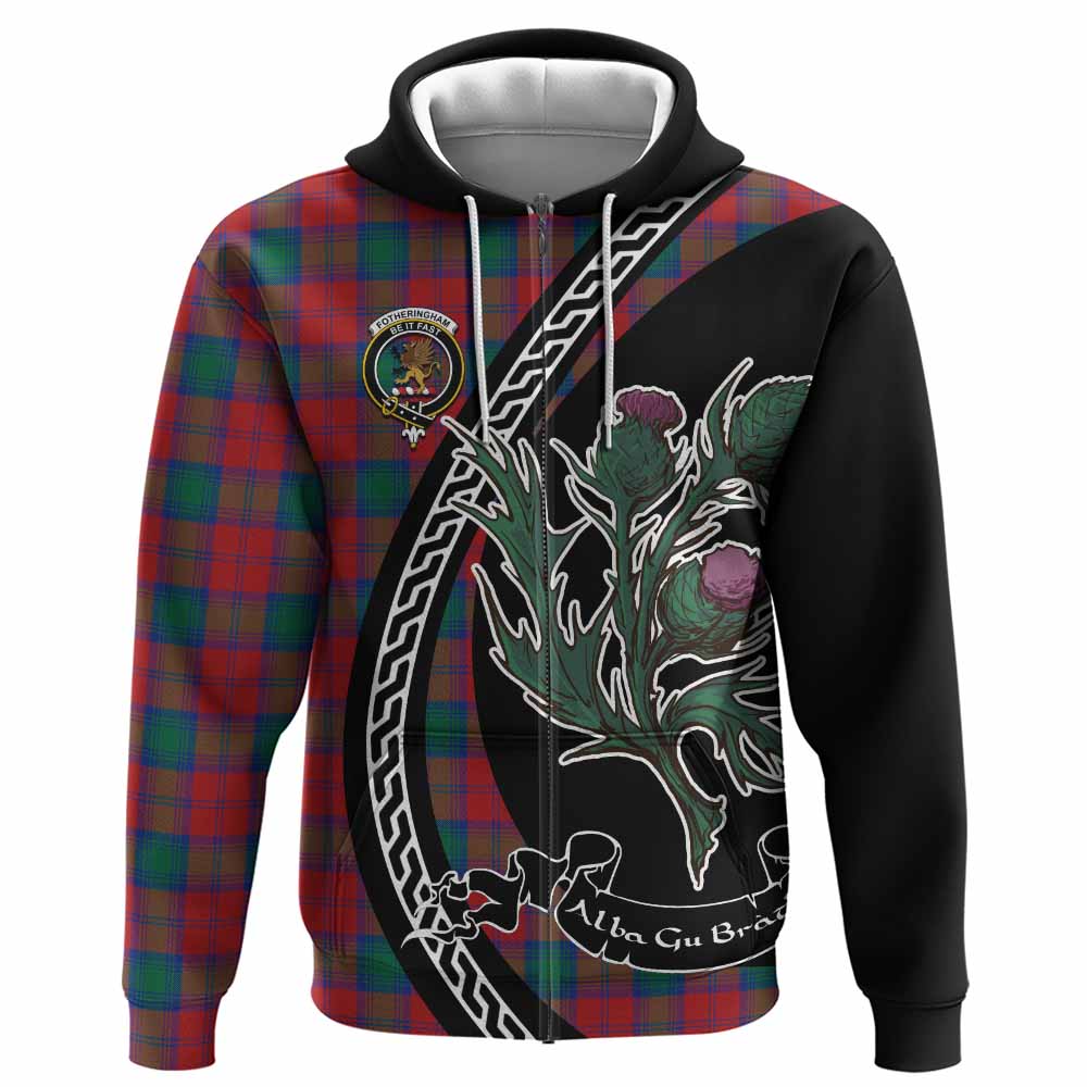 Fotheringham (Fotheringhame) Family Crest Tartan Hoodie Alba Thistle Inspired - Tartan Vibes Clothing