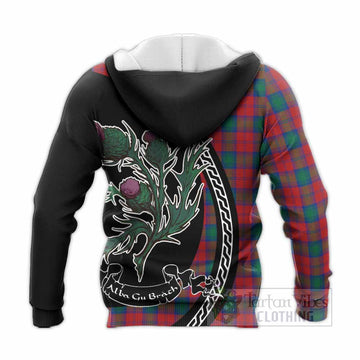 Fotheringham (Fotheringhame) Family Crest Tartan Knitted Hoodie Alba Thistle Inspired