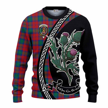 Fotheringham (Fotheringhame) Family Crest Tartan Knitted Sweater Alba Thistle Inspired - Tartan Vibes Clothing