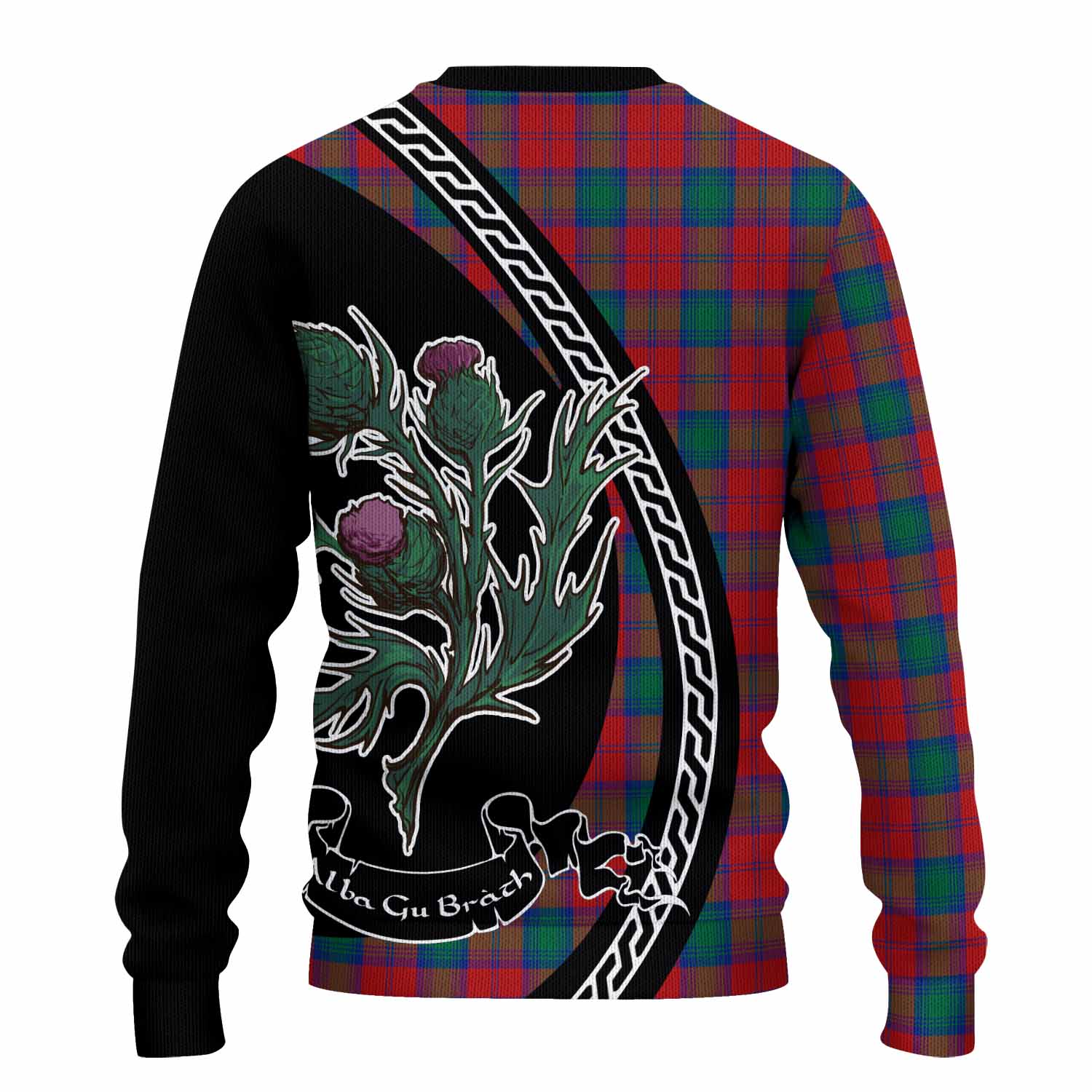 Fotheringham (Fotheringhame) Family Crest Tartan Knitted Sweater Alba Thistle Inspired - Tartan Vibes Clothing