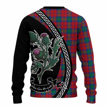 Fotheringham (Fotheringhame) Family Crest Tartan Knitted Sweater Alba Thistle Inspired - Tartan Vibes Clothing
