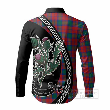 Fotheringham (Fotheringhame) Family Crest Tartan Long Sleeve Button Shirts Alba Thistle Inspired