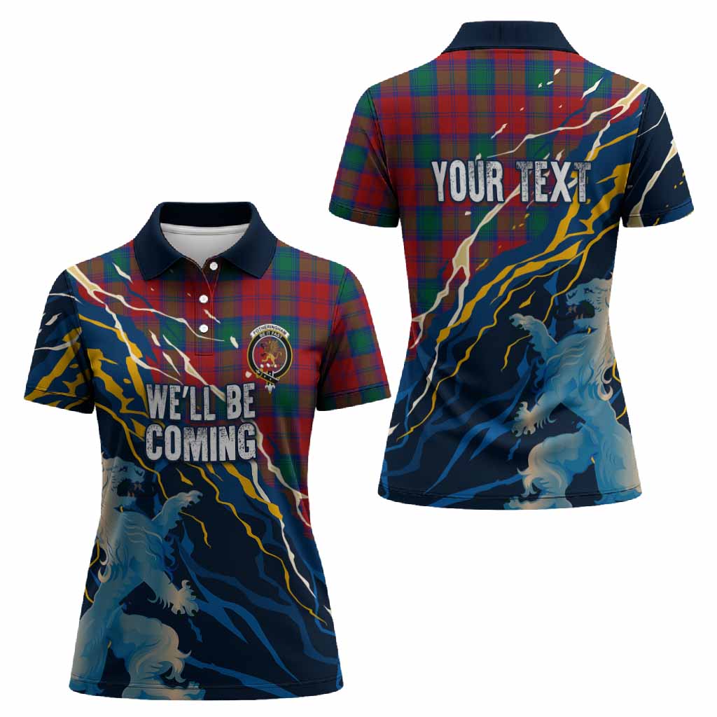 Fotheringham (Fotheringhame) Scotland Tartan Women Polo Shirt WC2026 Football - We'll Be Coming
