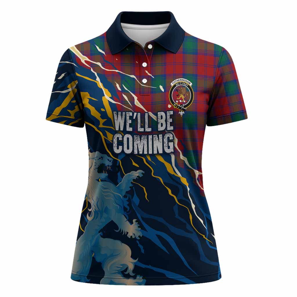 Fotheringham (Fotheringhame) Scotland Tartan Women Polo Shirt WC2026 Football - We'll Be Coming