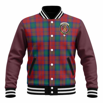 Fotheringham (Fotheringhame) Tartan Accent Baseball Jacket with Family Crest