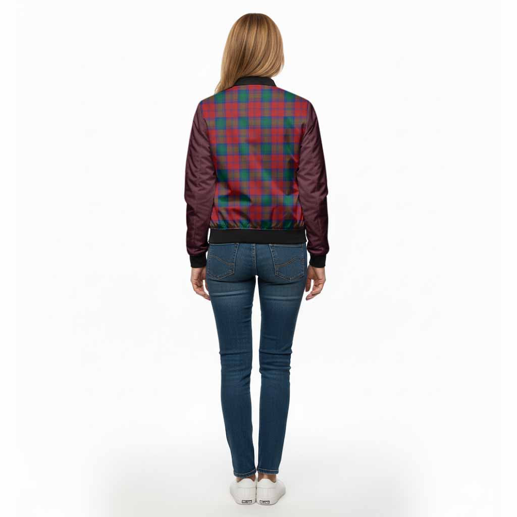 Fotheringham (Fotheringhame) Tartan Accent Bomber Jacket with Family Crest