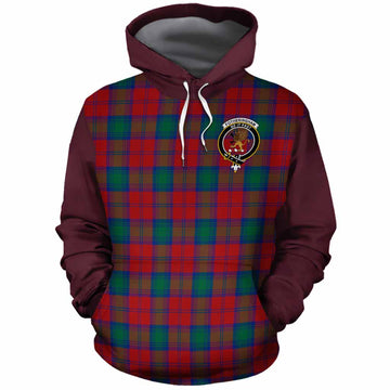 Fotheringham (Fotheringhame) Tartan Accent Cotton Hoodie with Family Crest