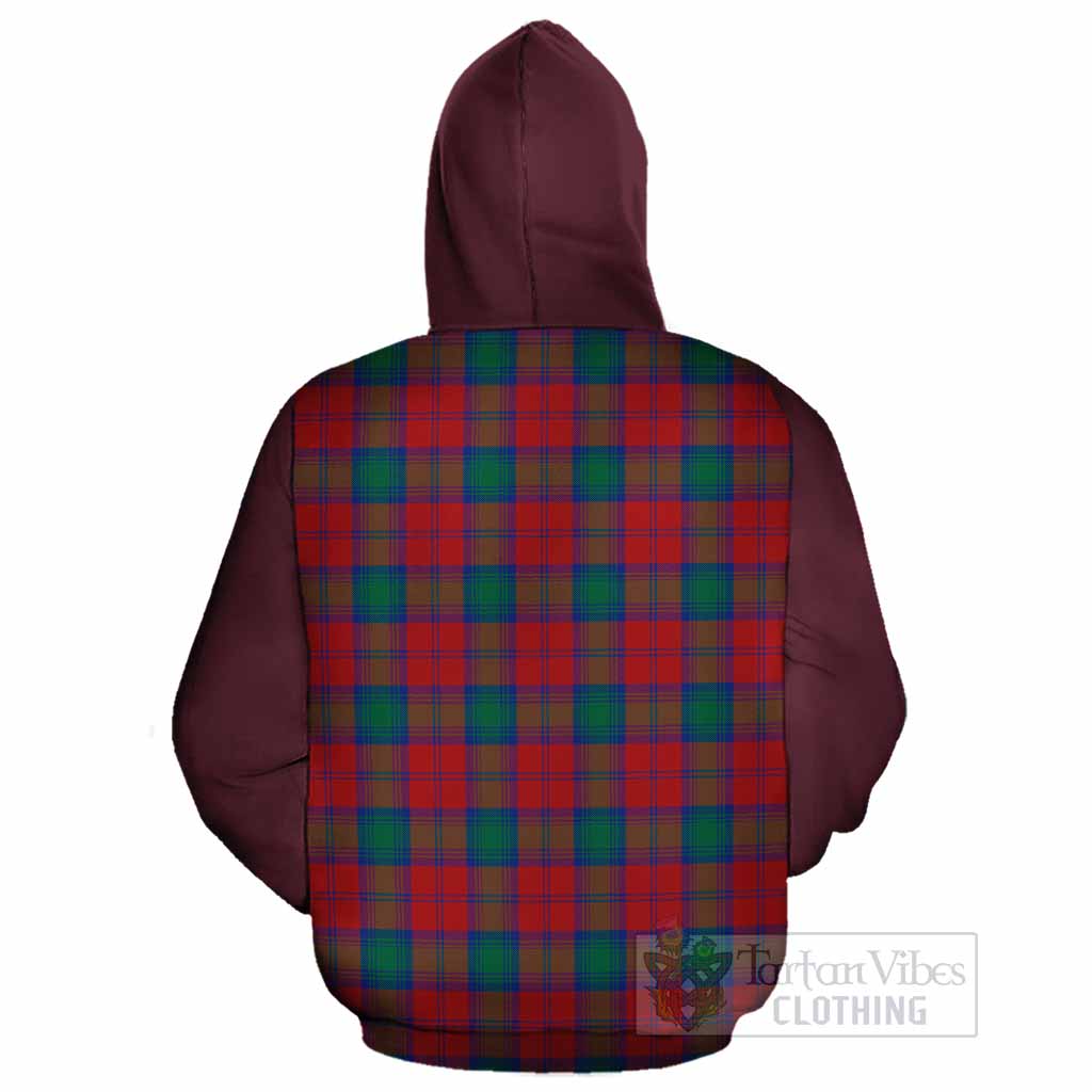 Fotheringham (Fotheringhame) Tartan Accent Cotton Hoodie with Family Crest
