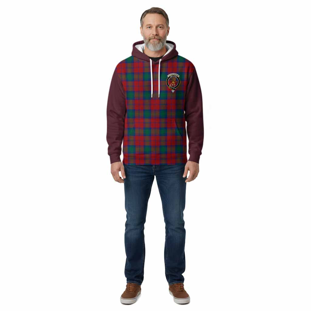 Fotheringham (Fotheringhame) Tartan Accent Cotton Hoodie with Family Crest
