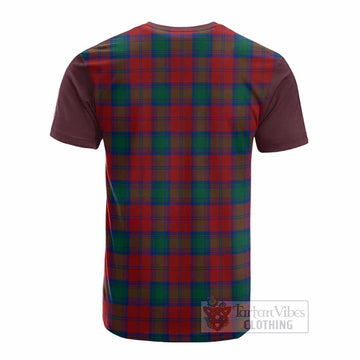 Fotheringham (Fotheringhame) Tartan Accent Cotton T-shirt with Family Crest