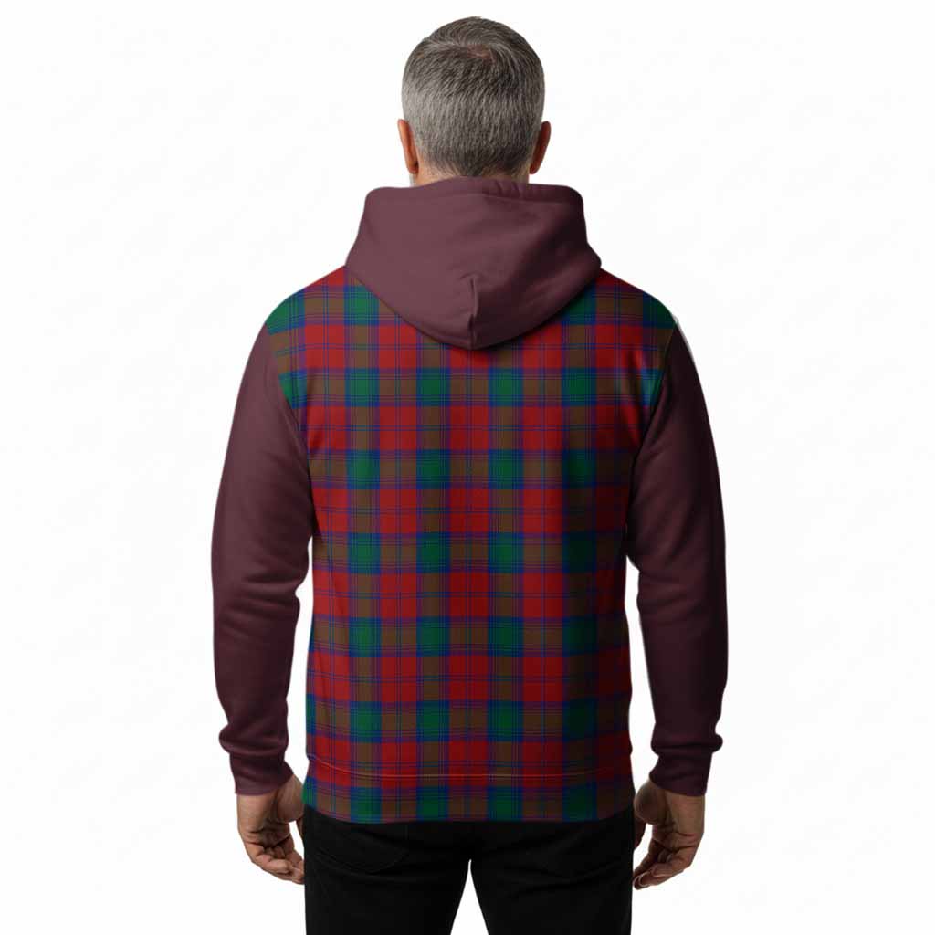 Fotheringham (Fotheringhame) Tartan Accent Hoodie with Family Crest