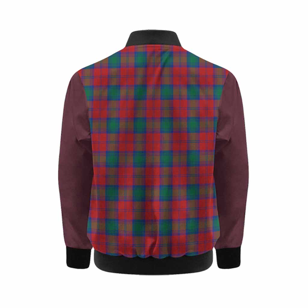 Fotheringham (Fotheringhame) Tartan Accent Kid Bomber Jacket with Family Crest