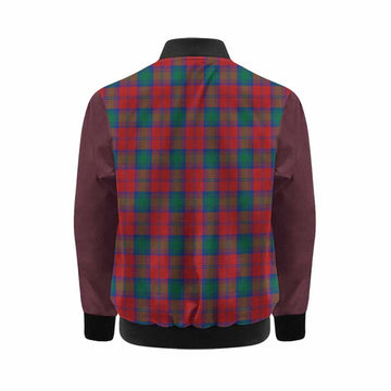 Fotheringham (Fotheringhame) Tartan Accent Kid Bomber Jacket with Family Crest