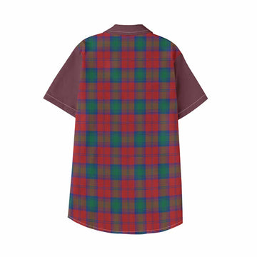 Fotheringham (Fotheringhame) Tartan Accent Kid Hawaiian Shirt with Family Crest