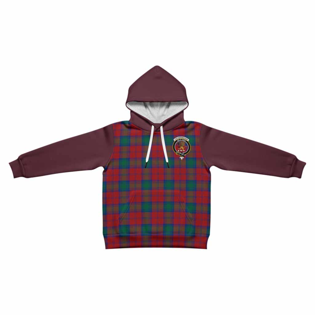 Fotheringham (Fotheringhame) Tartan Accent Kid Hoodie with Family Crest
