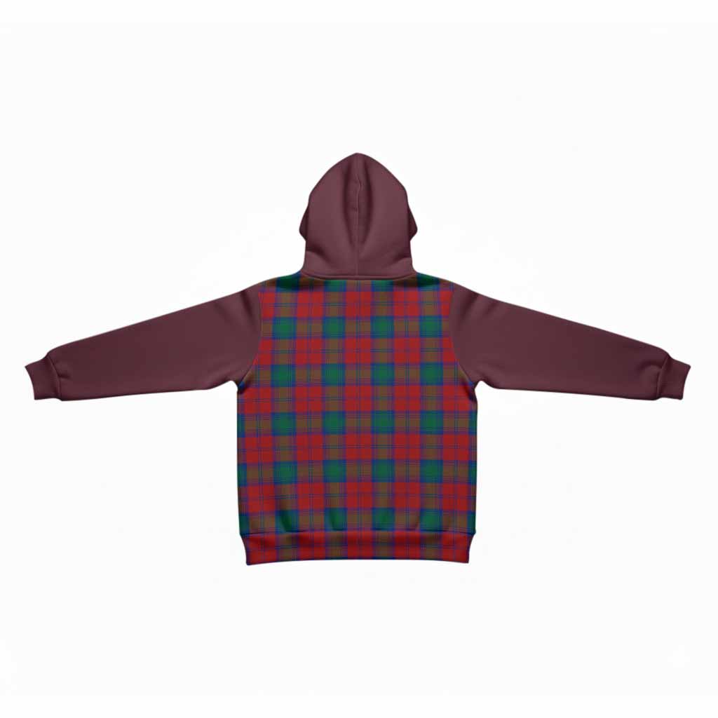 Fotheringham (Fotheringhame) Tartan Accent Kid Hoodie with Family Crest