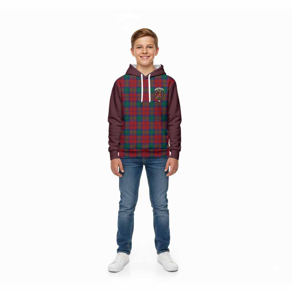 Fotheringham (Fotheringhame) Tartan Accent Kid Hoodie with Family Crest
