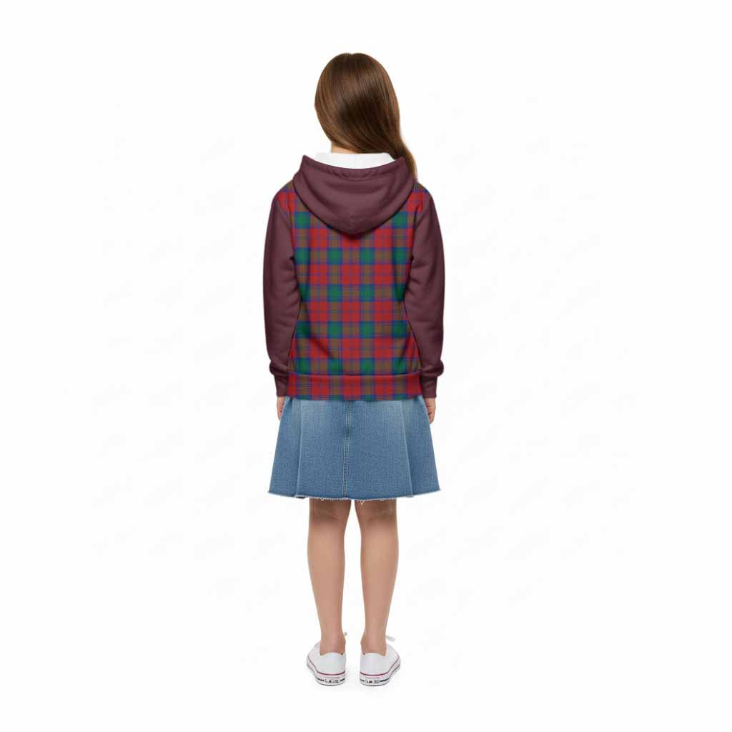 Fotheringham (Fotheringhame) Tartan Accent Kid Hoodie with Family Crest