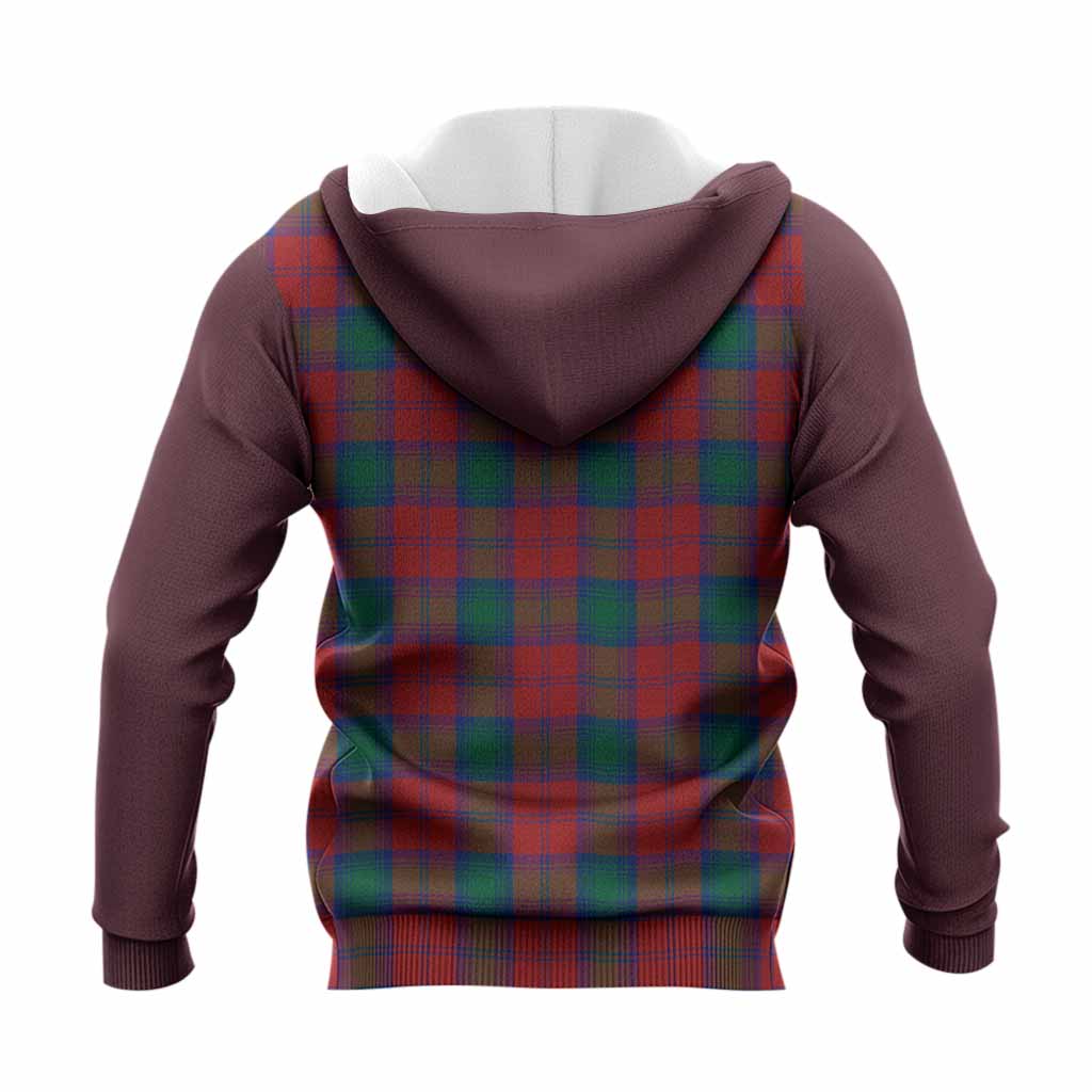 Fotheringham (Fotheringhame) Tartan Accent Knitted Hoodie with Family Crest