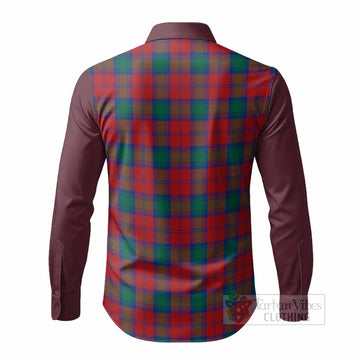 Fotheringham (Fotheringhame) Tartan Accent Long Sleeve Button Shirts with Family Crest