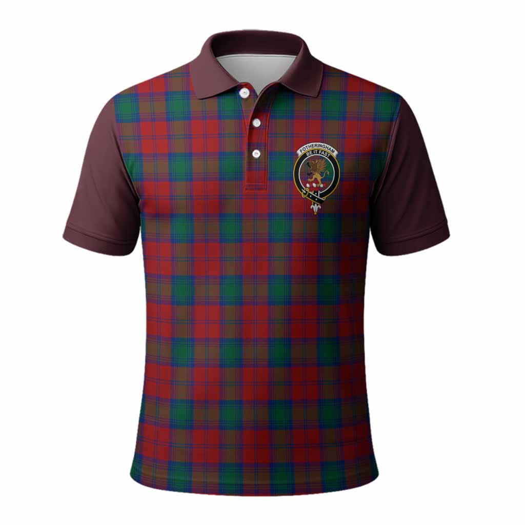 Fotheringham (Fotheringhame) Tartan Accent Polo Shirt with Family Crest