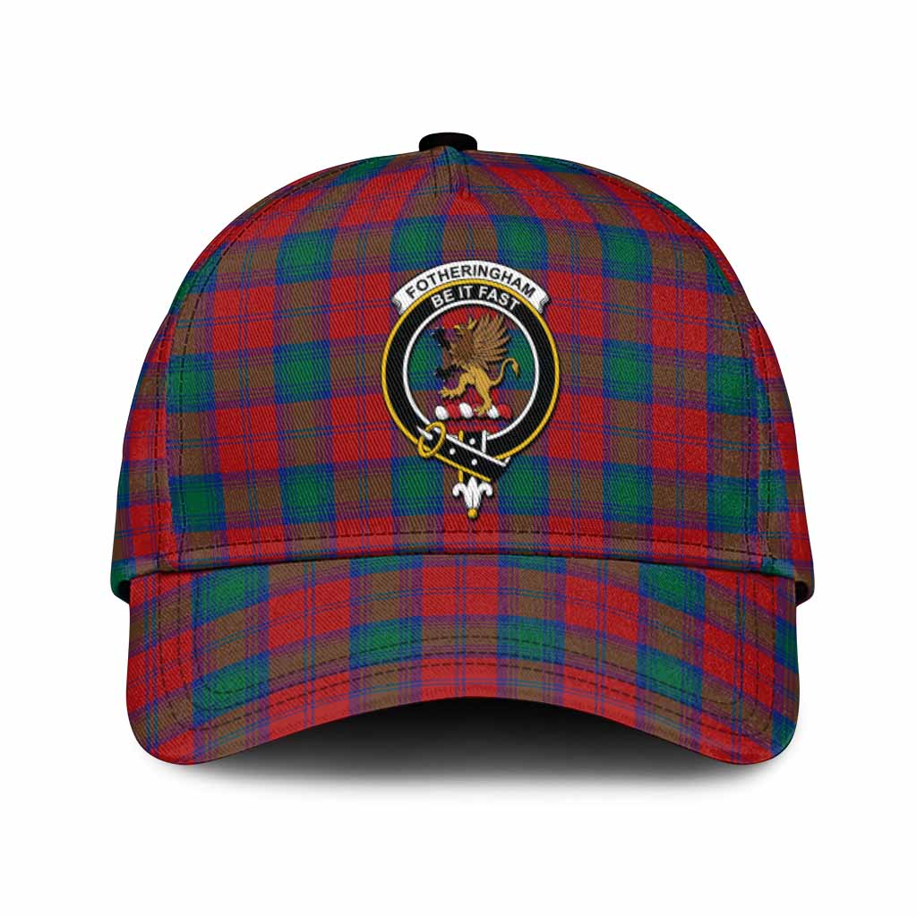 Fotheringham (Fotheringhame) Tartan Classic Cap with Family Crest