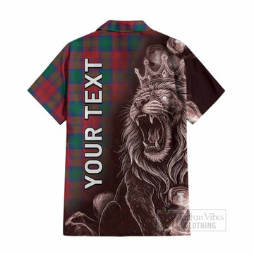 Fotheringham (Fotheringhame) Tartan Cotton Hawaiian Shirt Roaring Lion Heritage