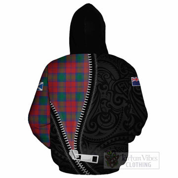 Fotheringham (Fotheringhame) Tartan Cotton Hoodie New Zealand Pattern Unique Zipper Stylized