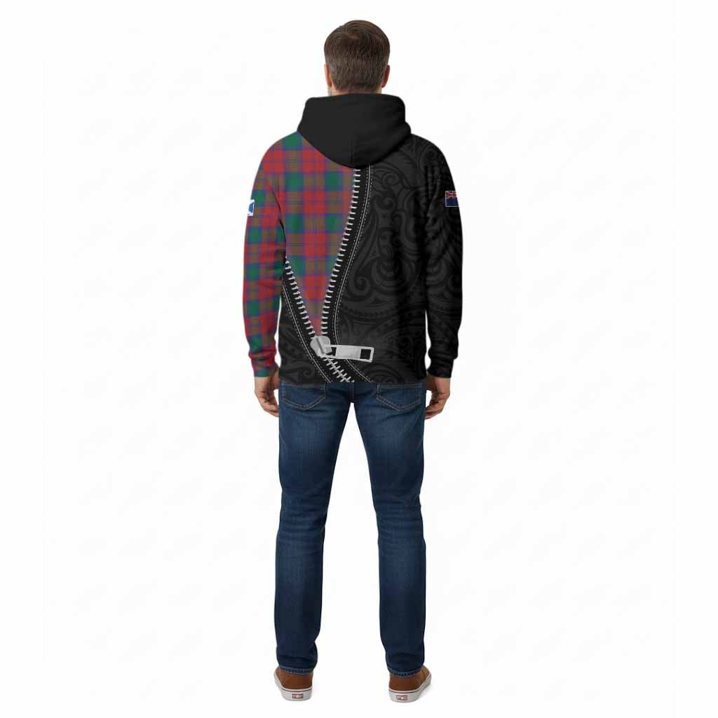 Fotheringham (Fotheringhame) Tartan Cotton Hoodie New Zealand Pattern Unique Zipper Stylized