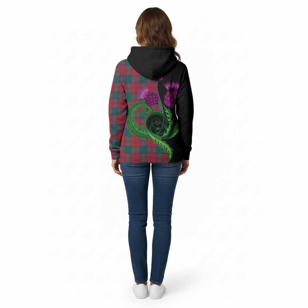 Fotheringham (Fotheringhame) Tartan Cotton Hoodie Traditional Scottish Thistle