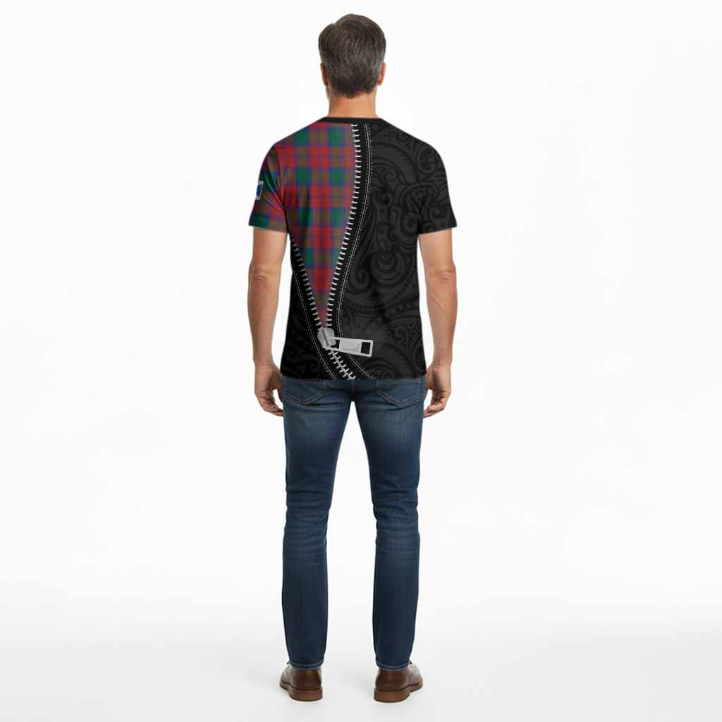 Fotheringham (Fotheringhame) Tartan Cotton T-shirt New Zealand Pattern Unique Zipper Stylized