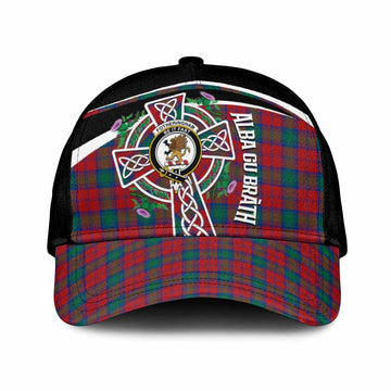 Fotheringham (Fotheringhame) Tartan Crest Classic Cap Scottish Thistle Celtic Cross Alba Gu Brath