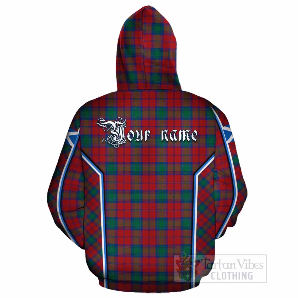 Fotheringham (Fotheringhame) Tartan Crest Cotton Hoodie Scotland Coat of Arm Flag Style - Tartan Vibes Clothing