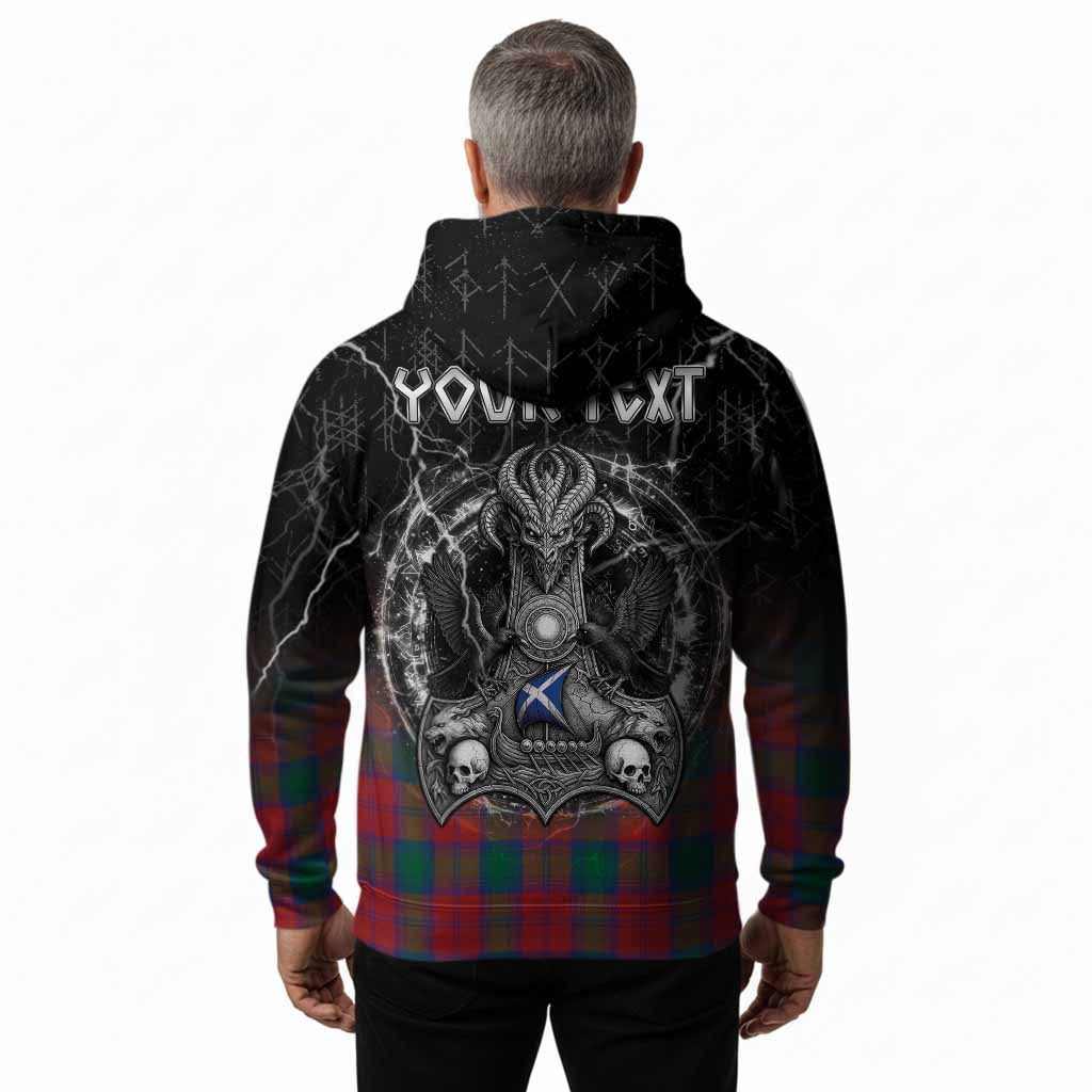 Fotheringham (Fotheringhame) Tartan Crest Hoodie Celtic Odin's Raven Legacy