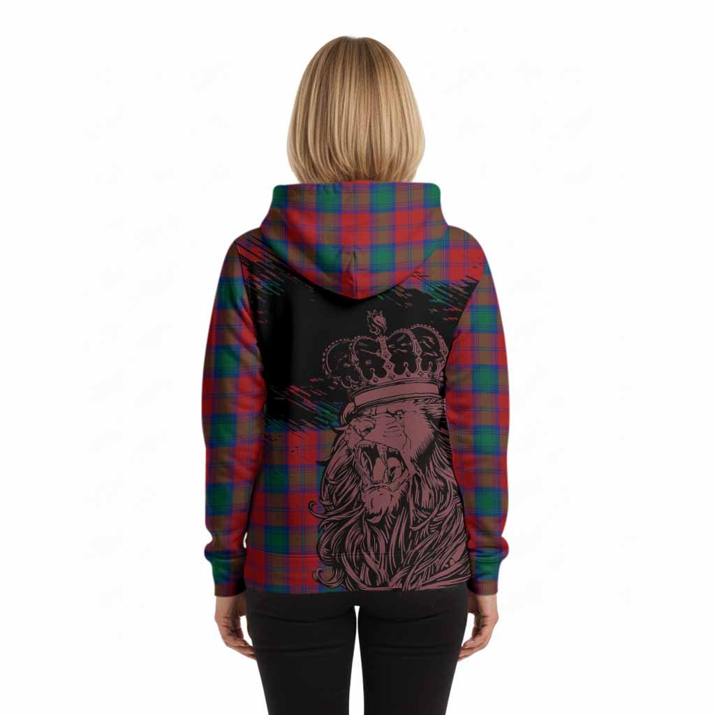 Fotheringham (Fotheringhame) Tartan Crest Hoodie Crowned Lion Heritage Style