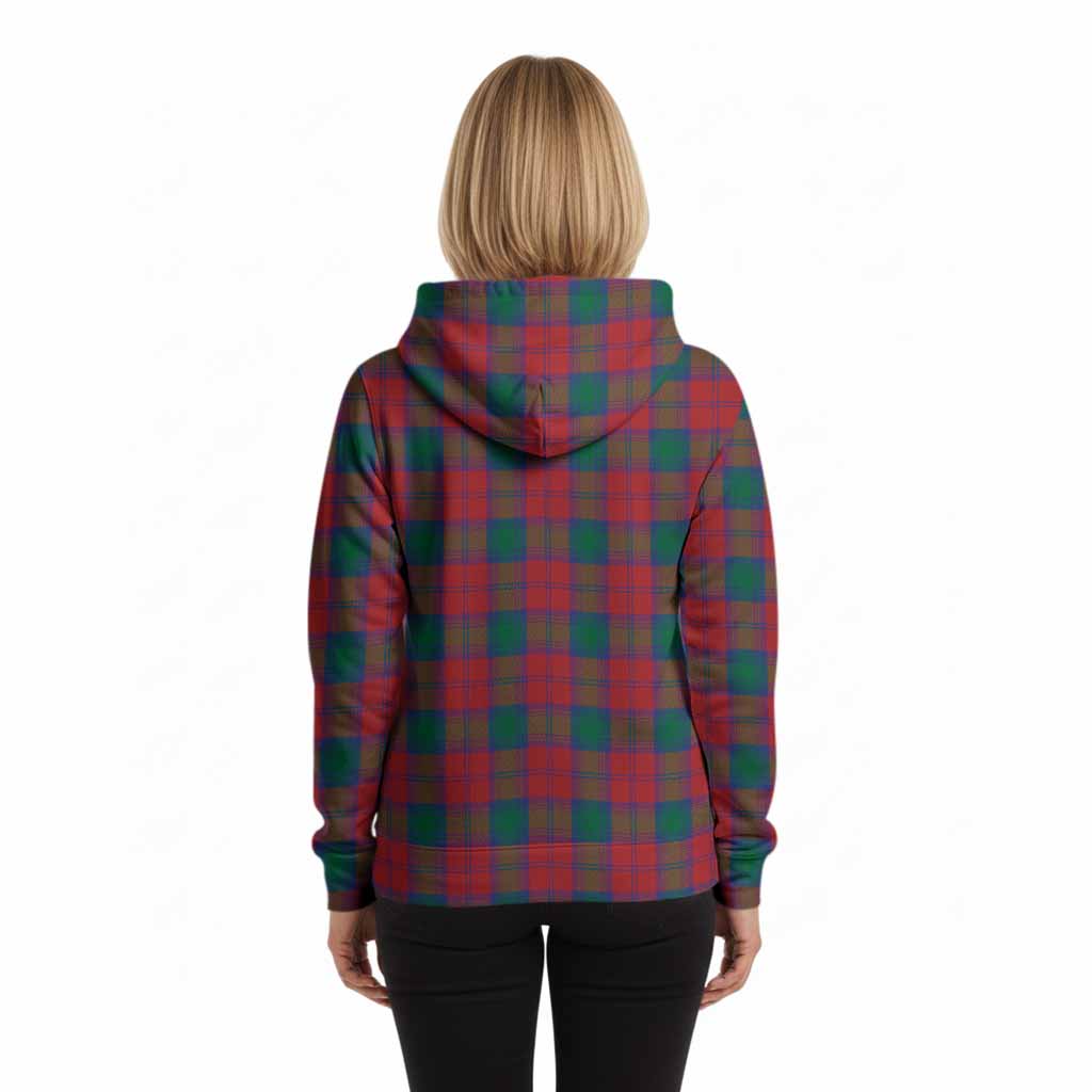 Fotheringham (Fotheringhame) Tartan Crest Hoodie Ferocious Lion Style