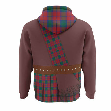 Fotheringham (Fotheringhame) Tartan Crest Hoodie Kilt Costume Style