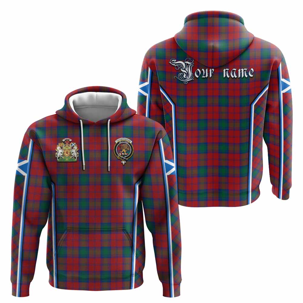 Fotheringham (Fotheringhame) Tartan Crest Hoodie Scotland Coat of Arm Flag Style - Tartan Vibes Clothing
