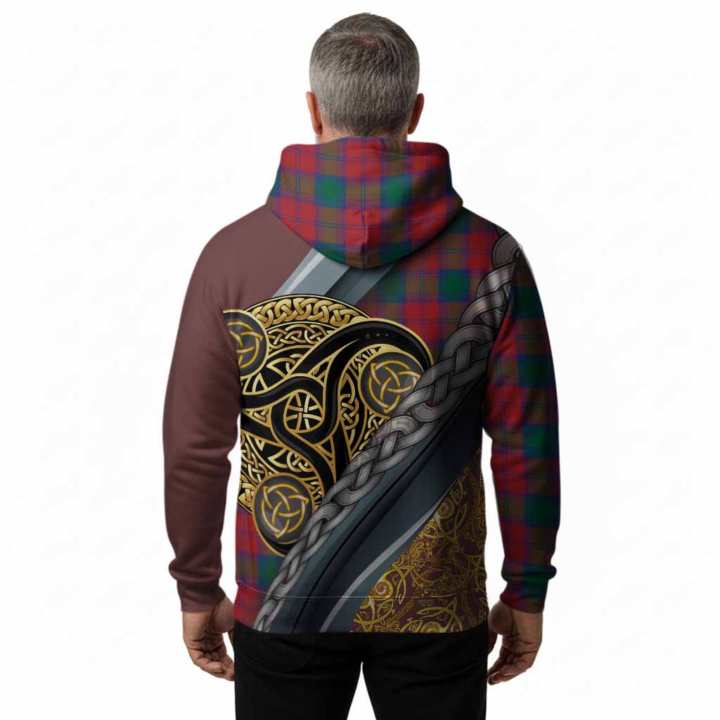 Fotheringham (Fotheringhame) Tartan Crest Hoodie Scottish Triskele Celtic