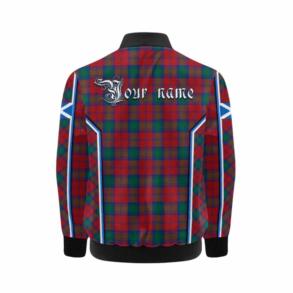 Fotheringham (Fotheringhame) Tartan Crest Kid Bomber Jacket Scotland Coat of Arm Flag Style - Tartan Vibes Clothing