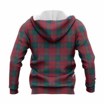 Fotheringham (Fotheringhame) Tartan Crest Knitted Hoodie Ferocious Lion Style